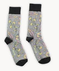 Pokoloko Night Floral Pima Cotton Socks