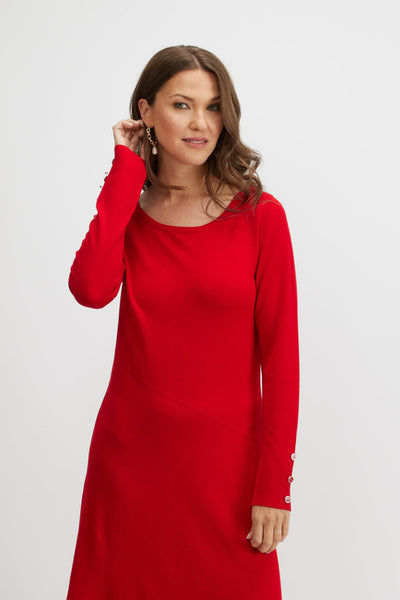 Emproved Sweater Dress-Red