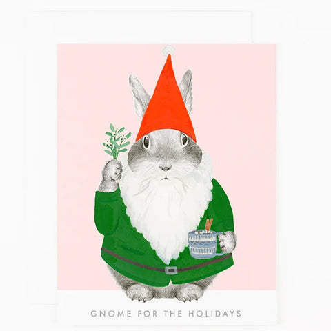 Dear Hancock Gnome For The Holidays Holiday Card
