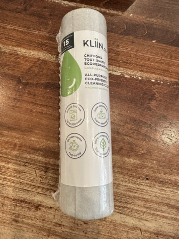 Kliin Cleaning Cloth Roll-Set of 15-Grey