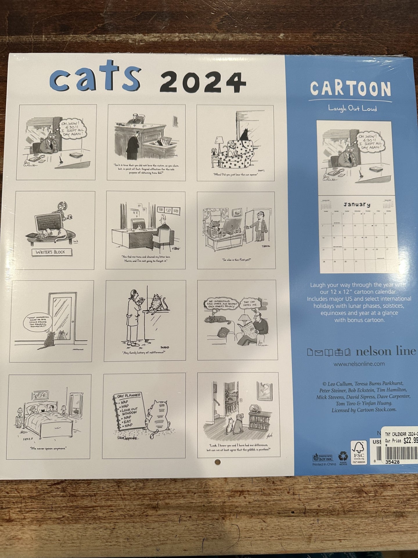 The New Yorker Cats 2024 Wall Calendar