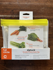 Full Circle Ziptuck Reuseable Stalks Storage Bag