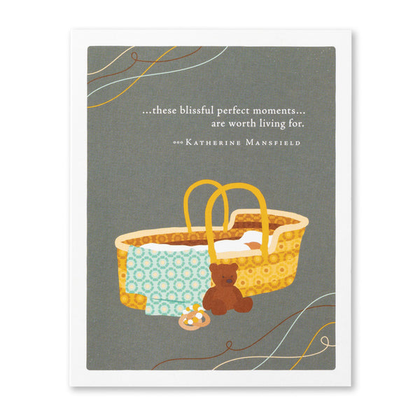 Compendium Baby Card-These Blissful Perfect Moments
