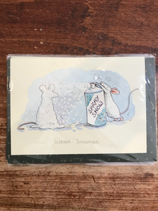 Two Bad Mice Christmas/Winter Card-Instant Snowman