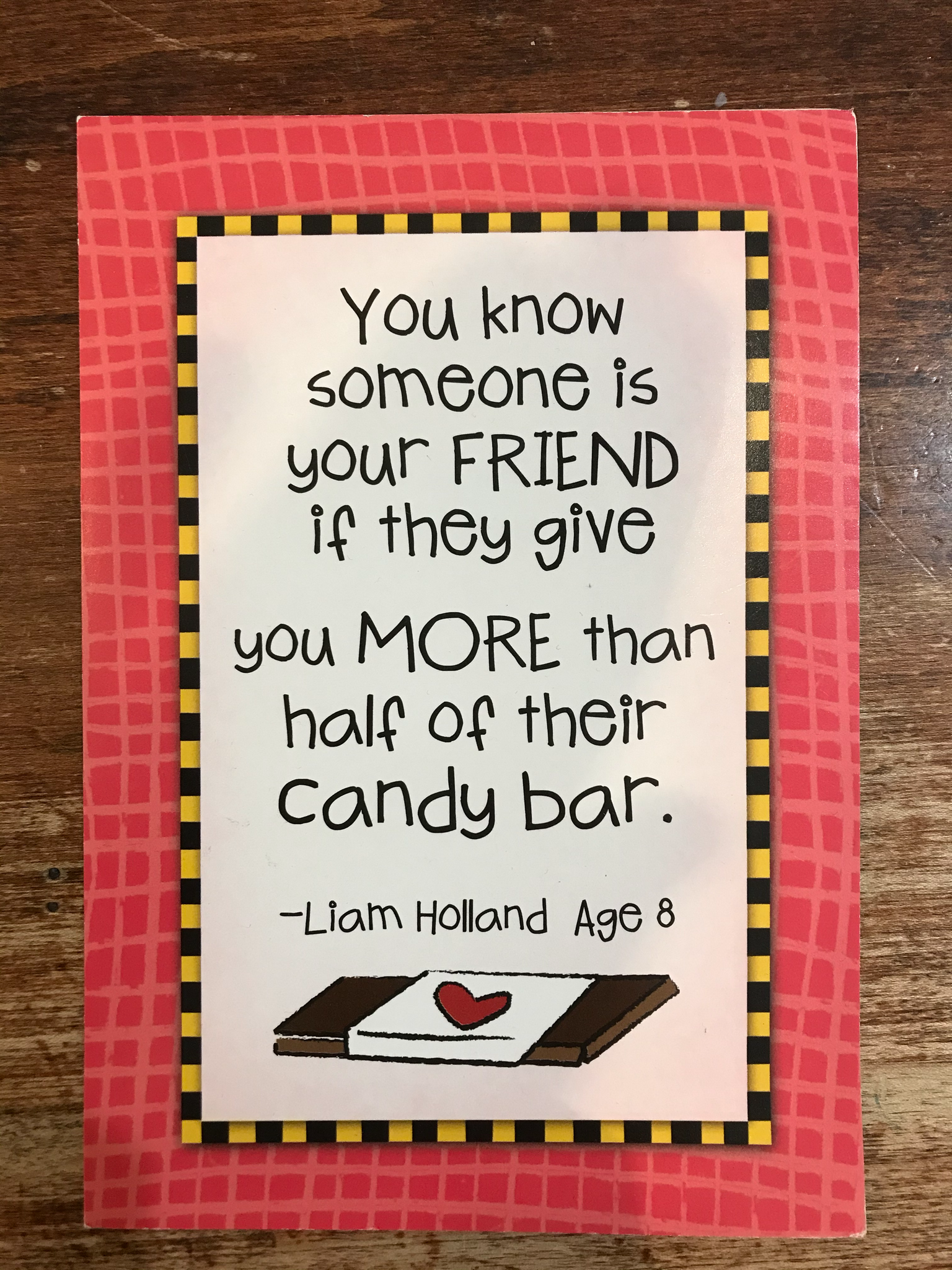Leanin' Tree Blank Card-Candy Bar