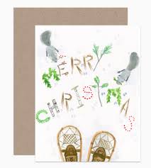Dear Hancock Christmas Card-Snow Shoes