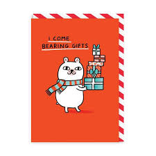 Ohh Deer Holiday Card-I Come Bearing Gifts