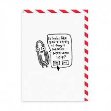 Ohh Deer Blank Card-Barely Holding it Together