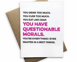 Tiramisu Paperie Friendship Card-Questionable Morals