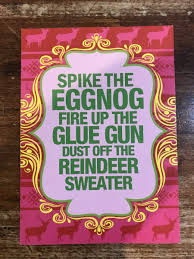 Calypso Holiday Card-Glue Gun/Reindeer Sweater