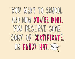 Near Modern Disaster Graduation Card-Certificate or Fancy Hat