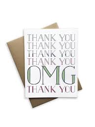 Tiramisu Paperie Thank You Card-Thank You OMG Thank You
