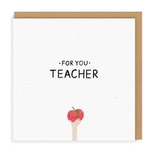 Ohh Deer Thank You Teacher Card-Teacher Apple