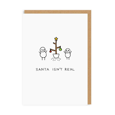 Ohh Deer Christmas Card-Santa Isn't Real