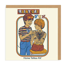 Ohh Deer Blank Card-Home Tattoo Kit