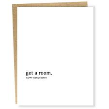 Sapling Press Anniversary Card-Well Wishes/Get a Room