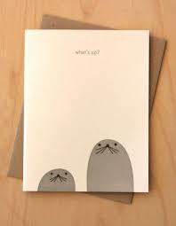 Fugu Fugu Press Blank Card-What's Up Moles