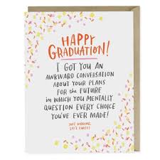 Emily McDowell Graduation Card-Awkward Convo Graduation – Verde Alternatives