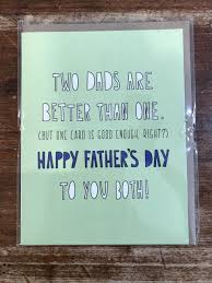 Near Modern Disaster Father's Day Card-Two Dads