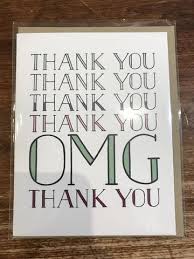 Tiramisu Paperie Thank You Card-Thank You OMG Thank You