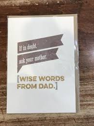Velvet Olive Father's Day Card-Wise Words