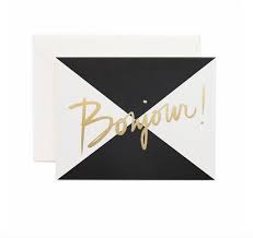 Rifle Paper Co. Blank Card-Bonjour!