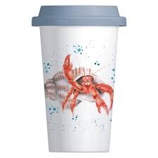 Wrendale Porcelain Travel Mug-Hermit Crab