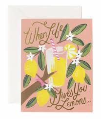 Rifle Paper Co. Blank Card-When Life Gives You Lemons