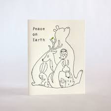 Fugu Fugu Press Christmas Card-Peace on Earth