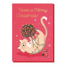 Stormy Knight Christmas Card-Fairy Lights