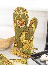 April Cornell Pumpkin Hollow Patchwork Oven Mitt-Multi