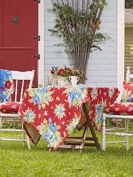 April Cornell Charming Outdoor Tablecloth-Red