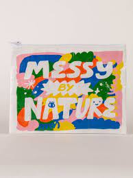 Blue Q Zipper Pouch-Messy By Nature