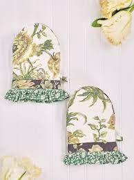 April Cornell Jade Patchwork Mini Mitts-Set of 2