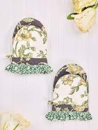 April Cornell Jade Patchwork Mini Mitts-Set of 2