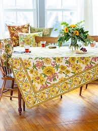 April Cornell Primavera Tablecloth-Natural