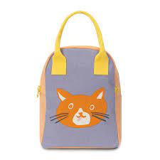 Fluf Zipper Lunch Bag-Animal Patterns