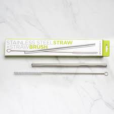 Ukonserve Stainless Steel Straw and Brush Set