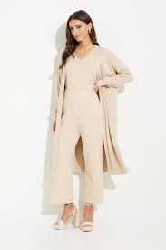 Emproved Long Pocket Cardigan-Oyster