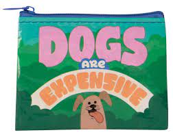 Blue Q Coin Purse-Dogs Are Expensive