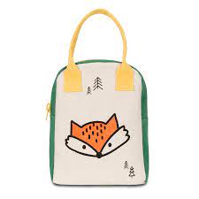 Fluf Zipper Lunch Bag-Animal Patterns