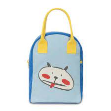 Fluf Zipper Lunch Bag-Animal Patterns