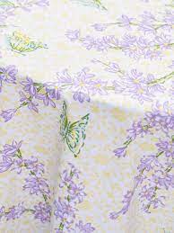 April Cornell Vintage Butterfly Garden Tablecloth-Ecru