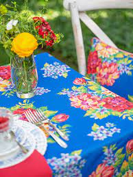 April Cornell English Garden Outdoor Tablecloth-Blue