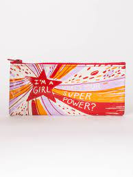 Blue Q Pencil Case-Superpower