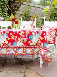 April Cornell Everlasting Tablecloth-Red