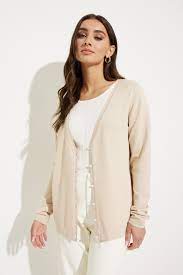 Emproved Scallop Cardigan-Oyster