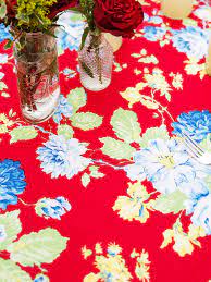 April Cornell Everlasting Tablecloth-Red