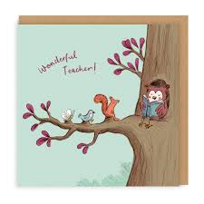 Ohh Deer Thank You Teacher Card-Teacher Owl