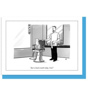 The New Yorker Blank Card-Head Scratch